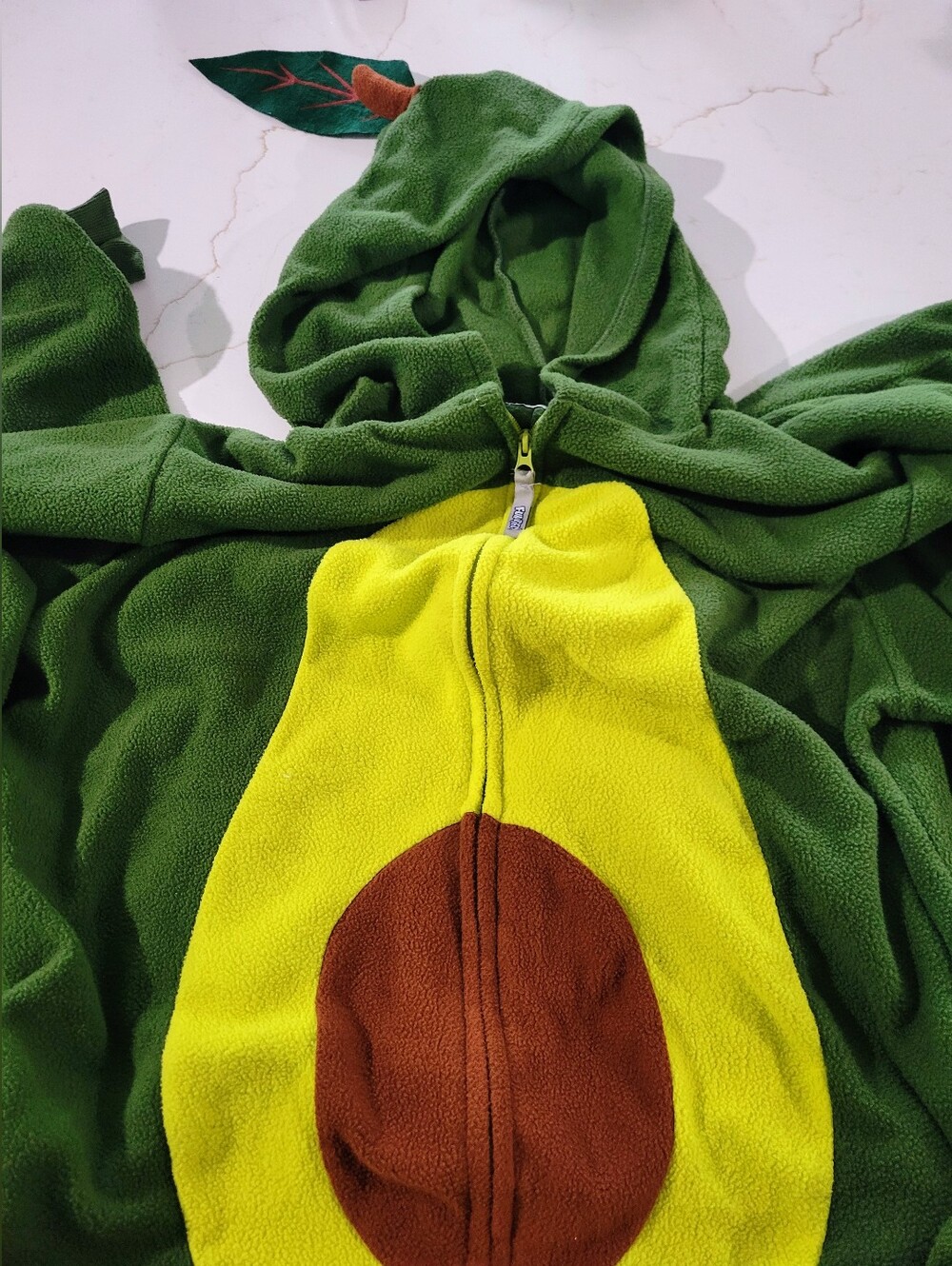 Adult Green Avocado Costume Hoodie